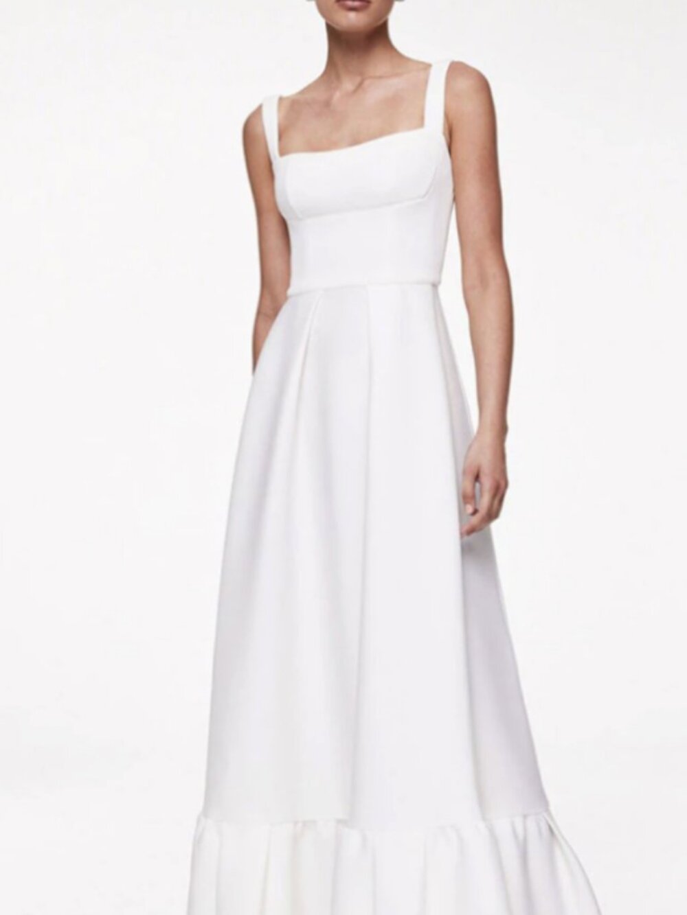 NWT Rachel Gilbert Cora Dress MIDI, White , Size US 6